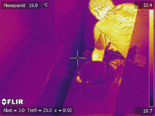 Exemple de thermogramme thermogramme infrarouge